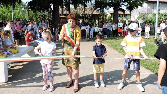 Inaugurato il nuovo parco giochi a Castrezzato