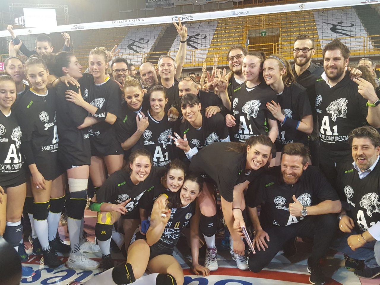 Non è più un sogno: Savallese Millenium Brescia promossa in A1!