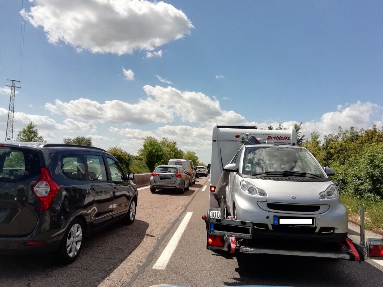 Traffico in tilt sul lago di Garda