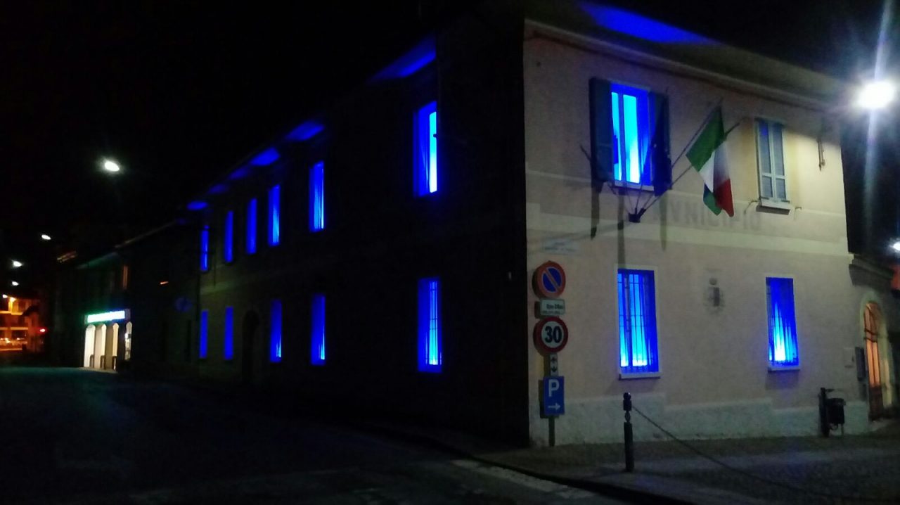 Il Municipio si illumina di blu per la giornata mondiale dell’autismo