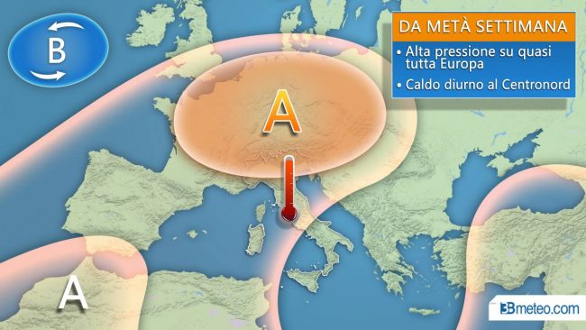 Meteo Brescia, arriva l’anticiclone europeo