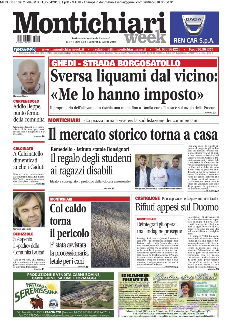 Montichiari week è in edicola