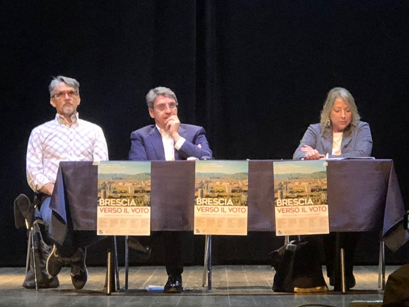 Brescia | Elezioni comunali 2018 Del Bono Vilardi Ghidini al confronto