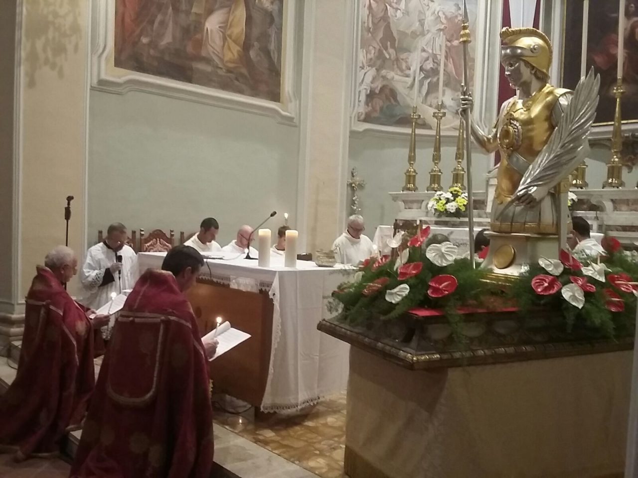 Benedizione del nuovo reliquiario di San Fedele a Palazzolo