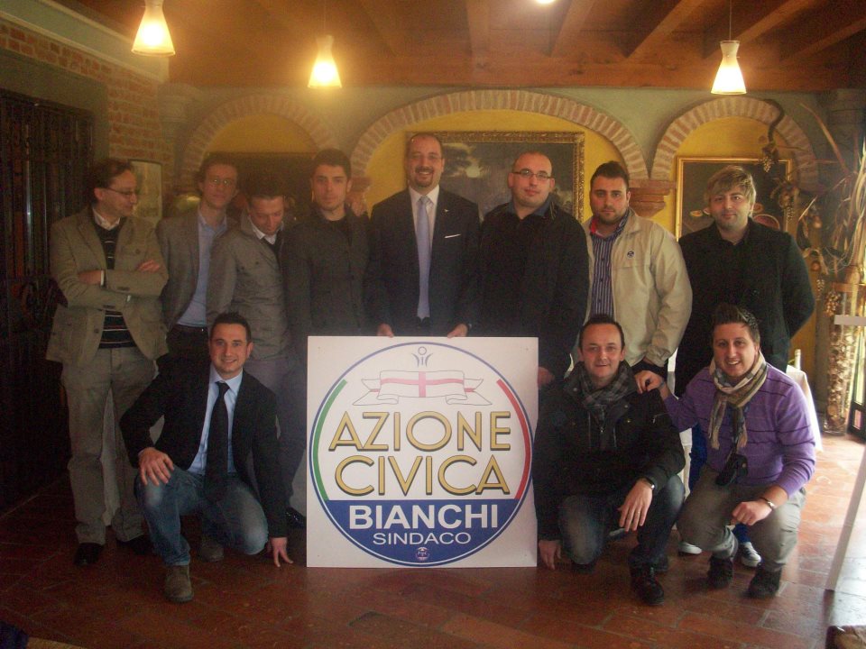 Bianchi e la squadra delle elezioni del 2013 con Azione Civica