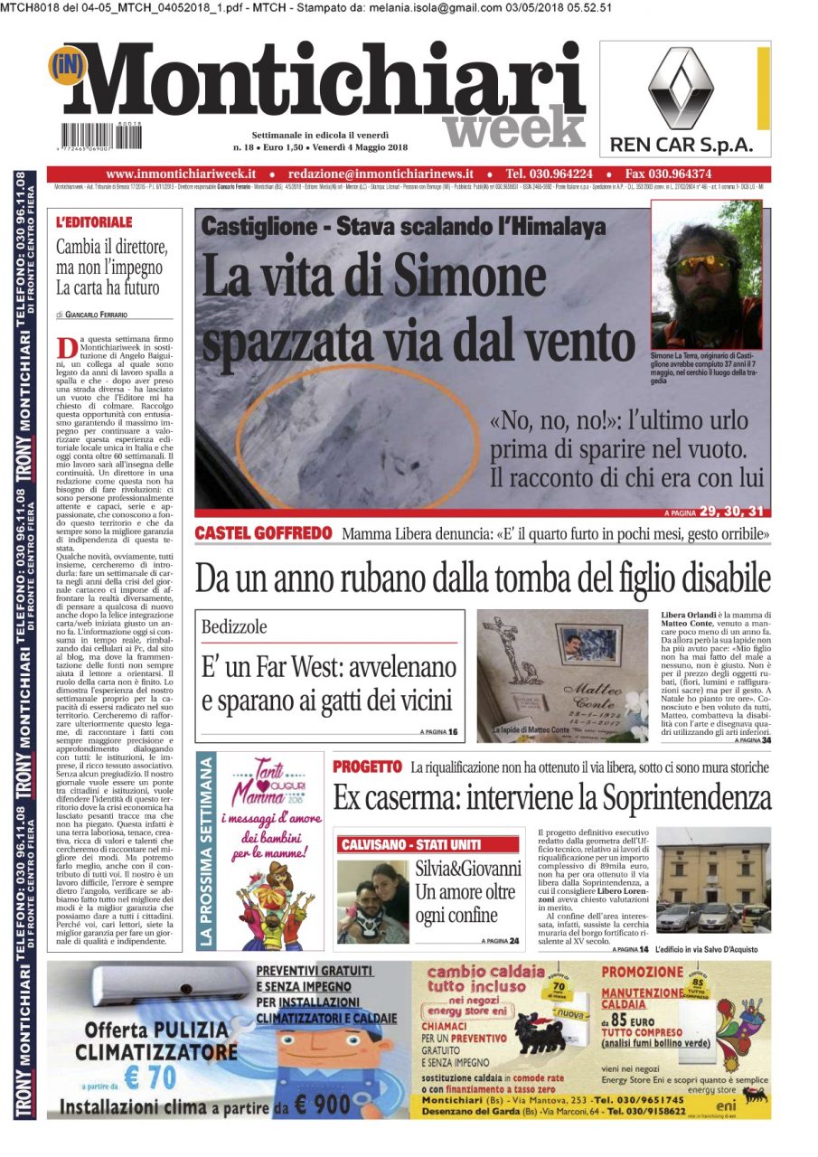 Montichiari week è in edicola