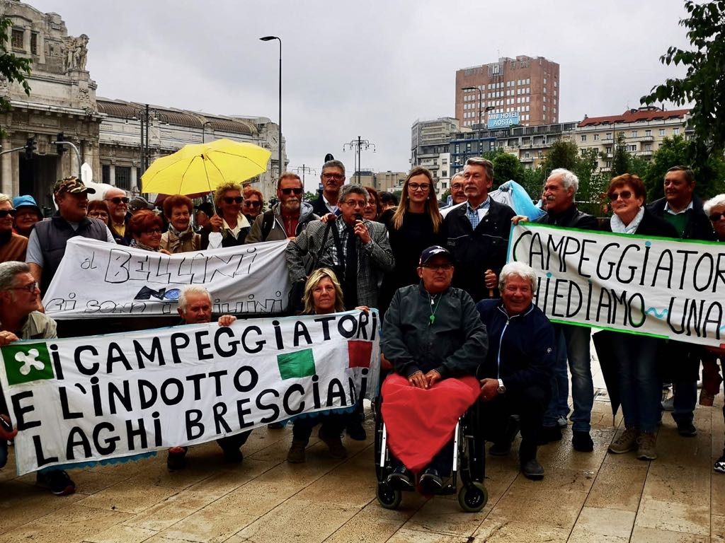 Campeggiatori in Regione per la mozione di Forza Italia