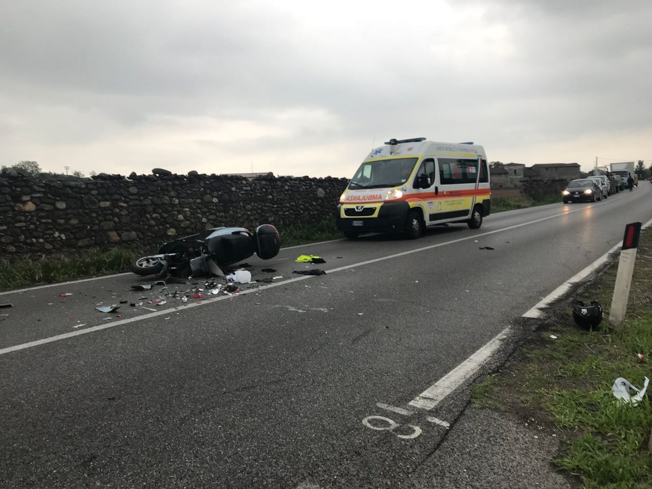 Tragedia a Pontoglio: morto un centauro