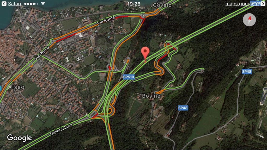 Iseo in tilt: incidente in galleria Covelo