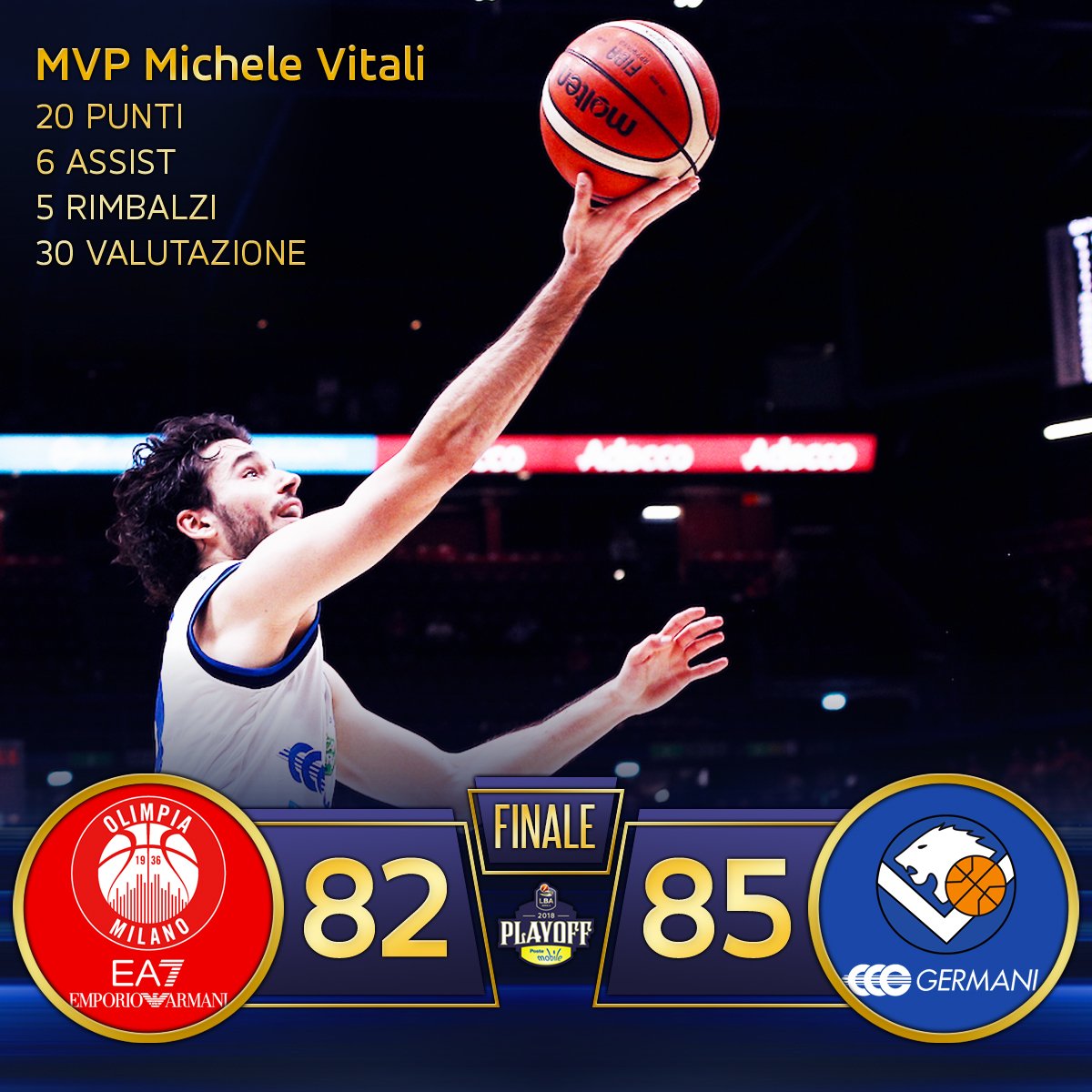 Brescia corsara al Forum: 0-1 contro Milano