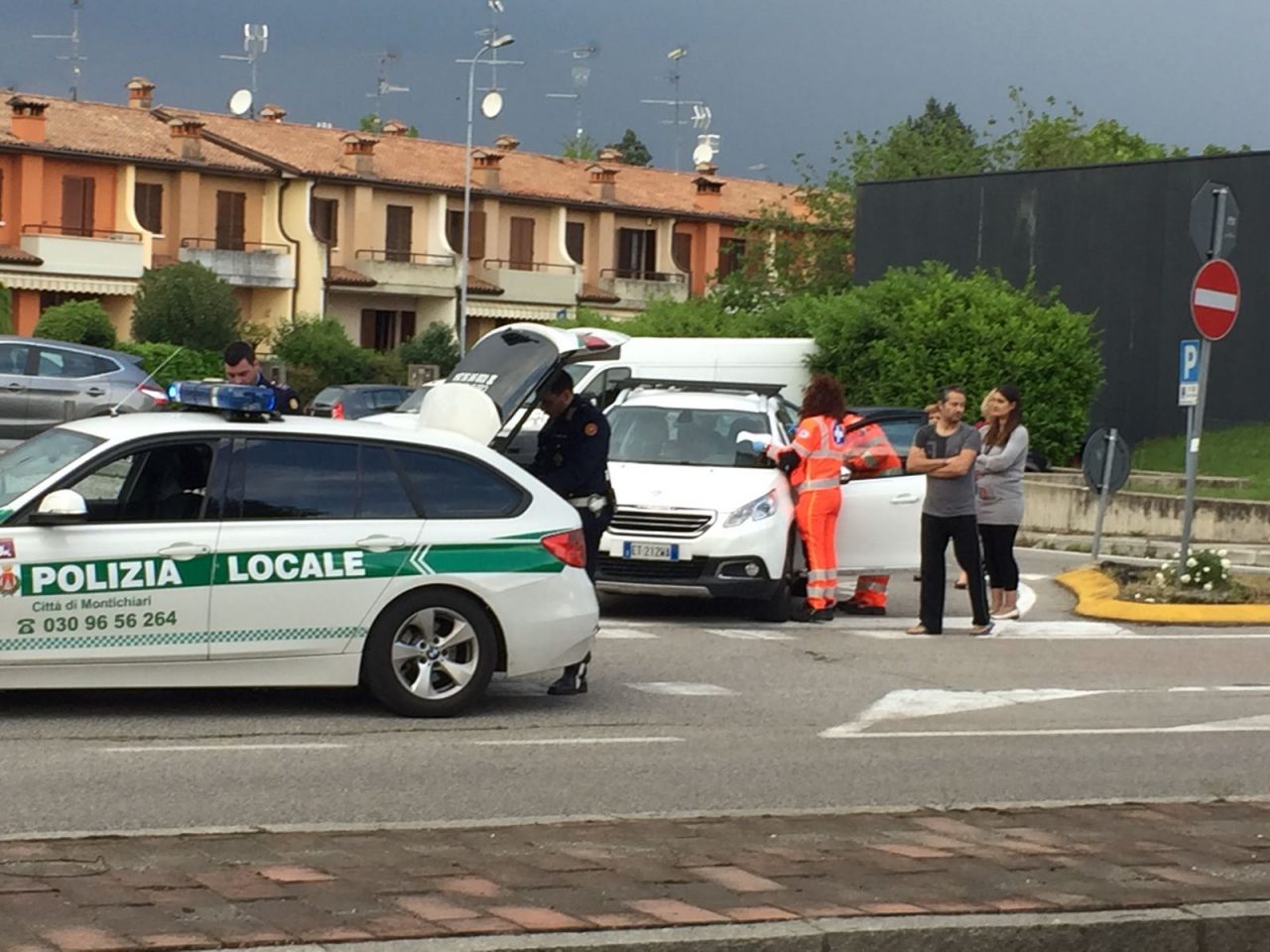 Investito un ciclista Paura a Montichiari