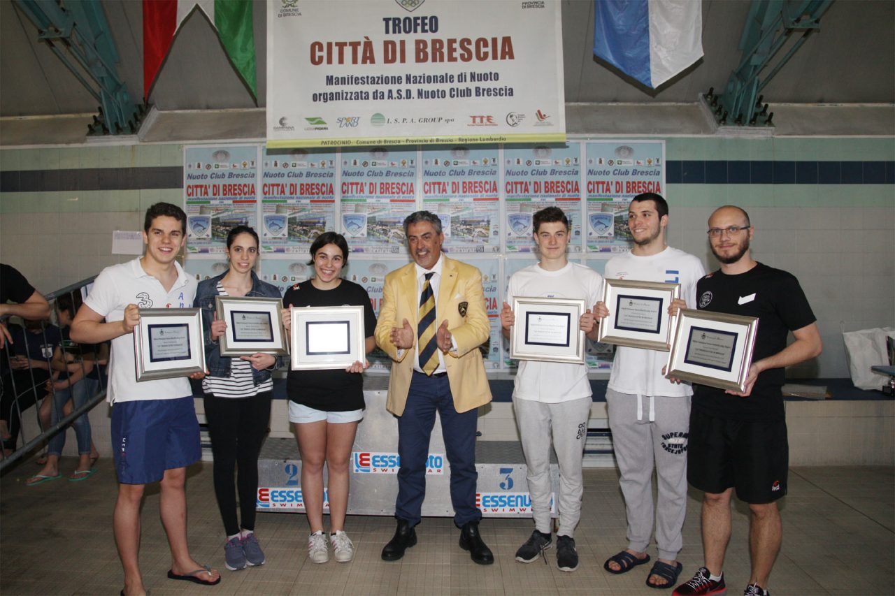 Trofeo Città di Brescia sul podio nuotatore di casa
