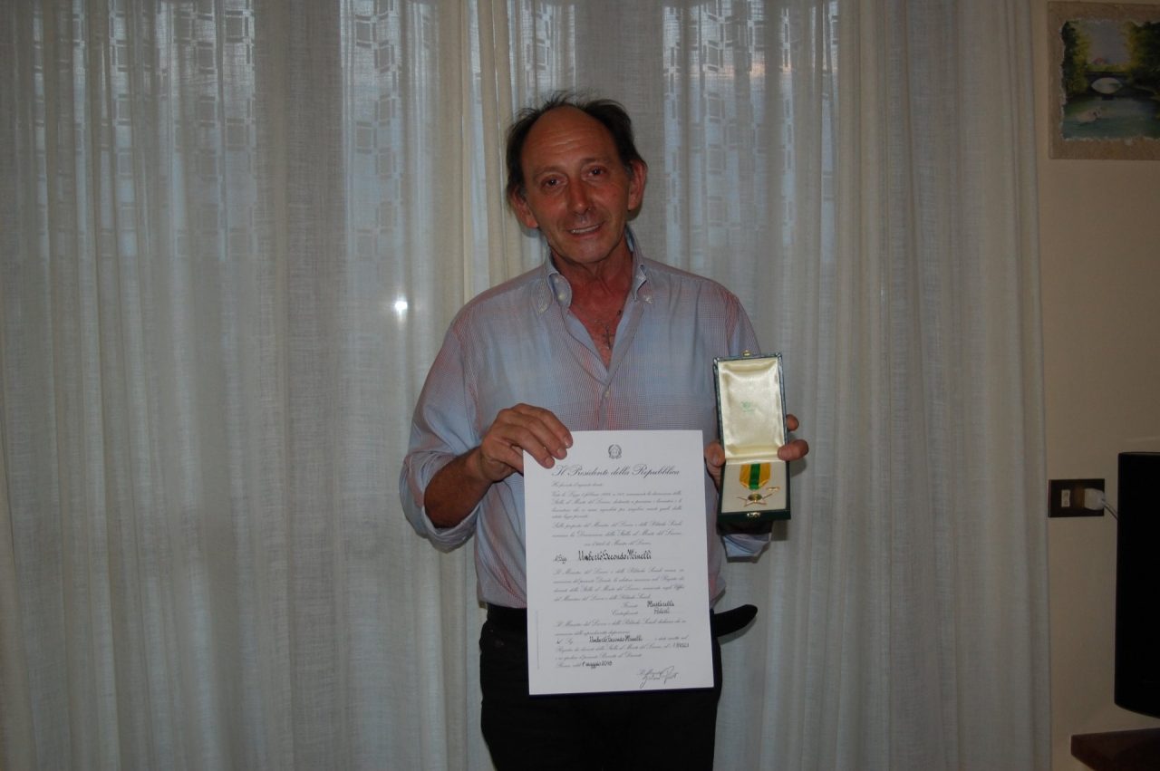 Stella al merito del lavoro a due franciacortini