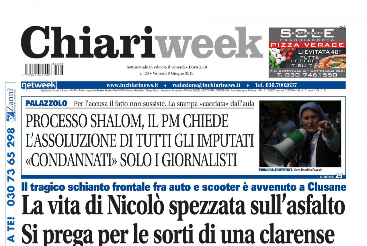 ChiariWeek in edicola il numero dell’8 giugno