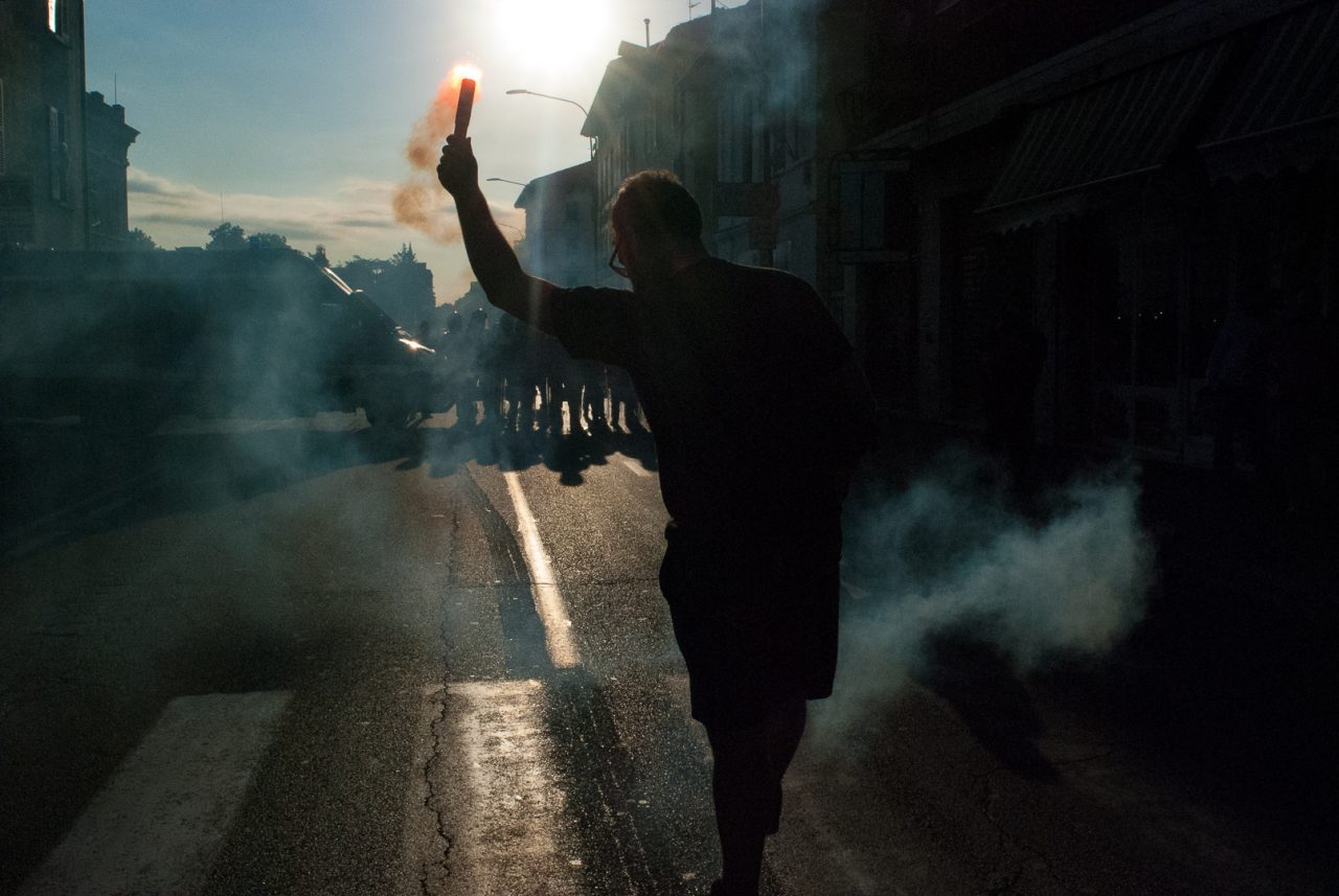 Proteste in via Milano per la nuova sede di FN