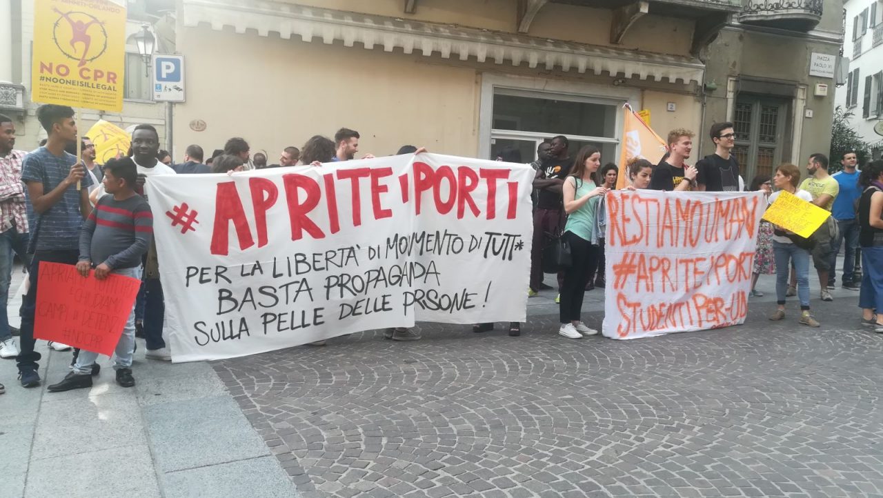 Aquarius protesta Brescia