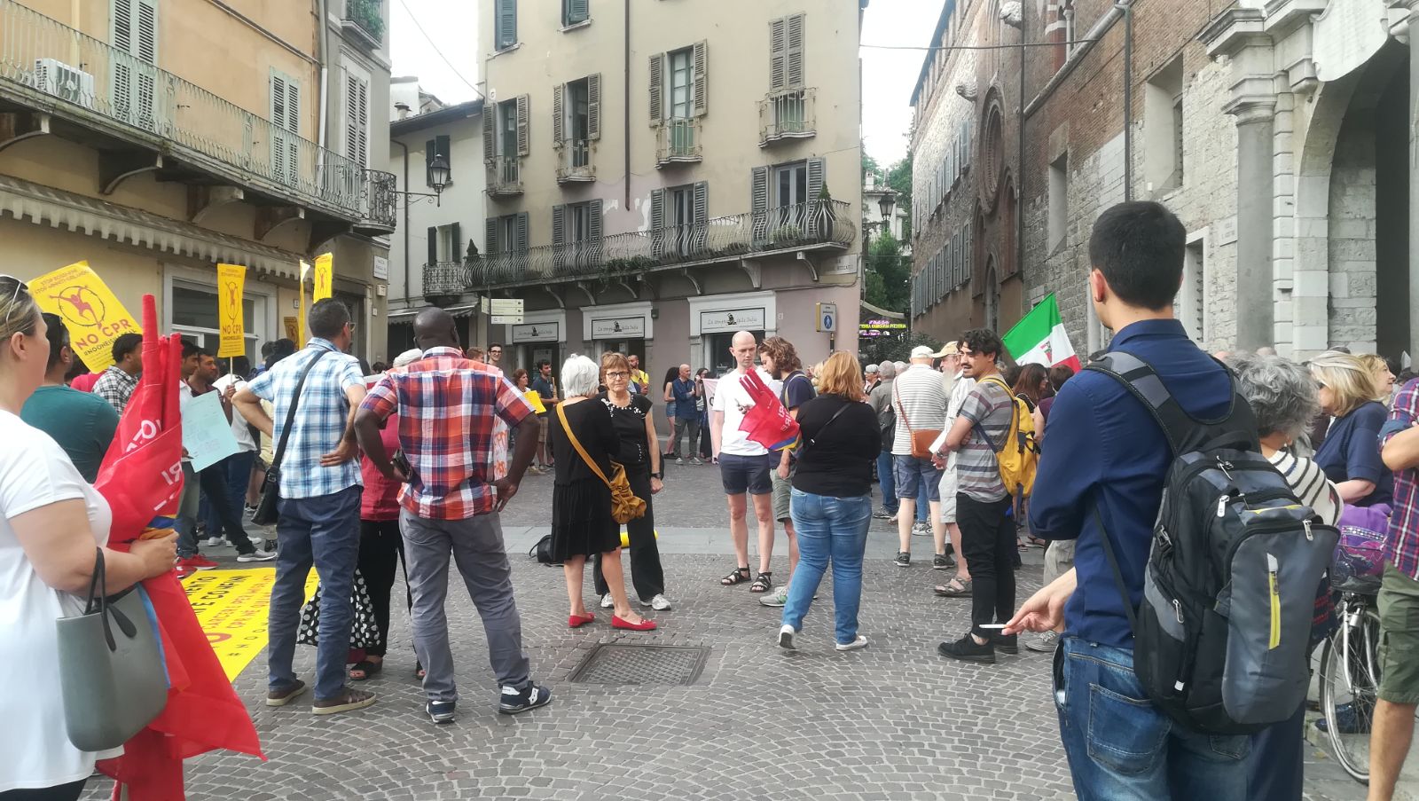 Aquarius protesta Brescia