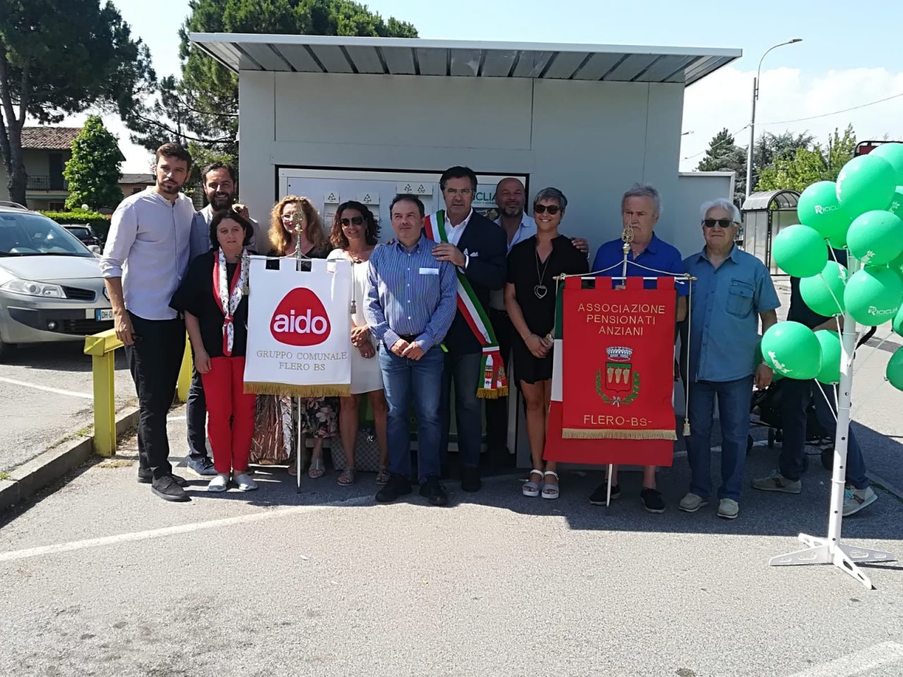 Inaugurata a Flero la seconda “mangiaplastica”
