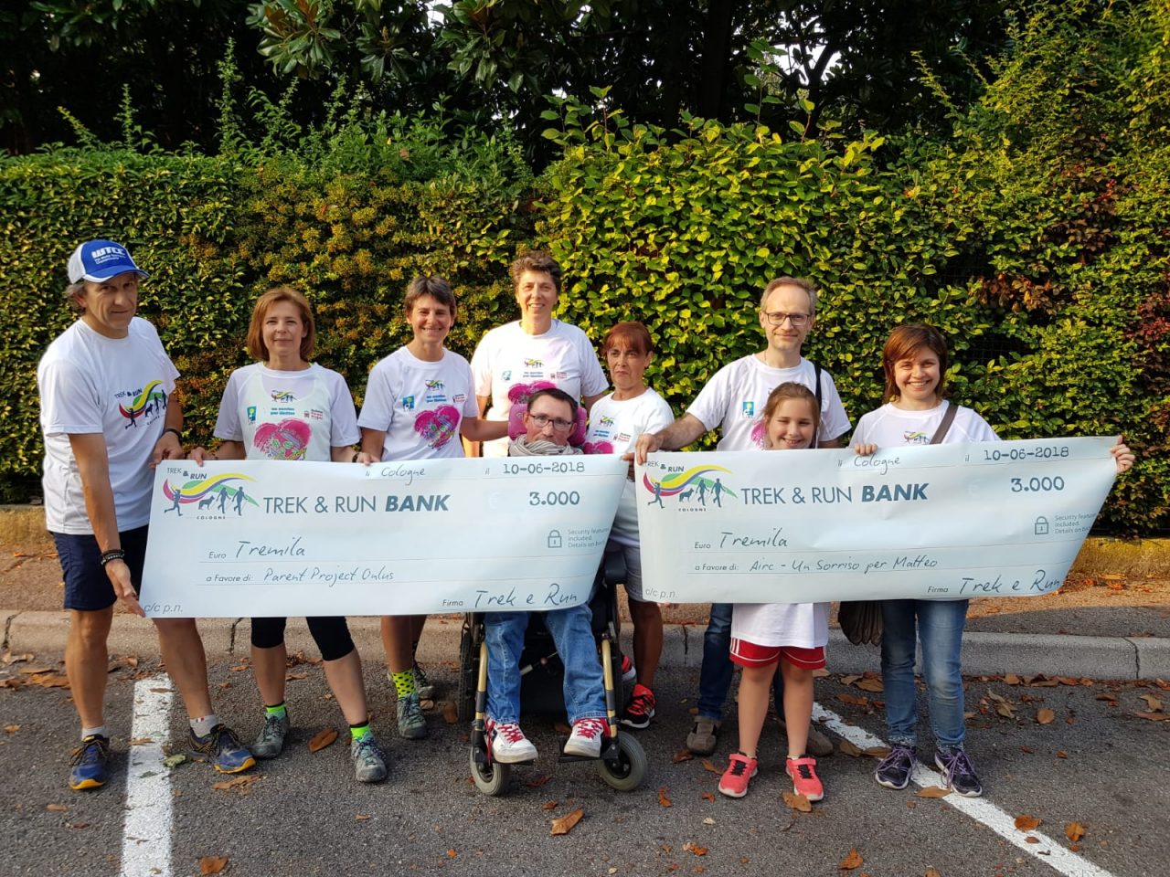 Giammy ha donato alla ricerca il ricavato della “4 passi”