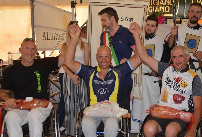 Handbike terre del Lambrusco: i bresciani trionfano
