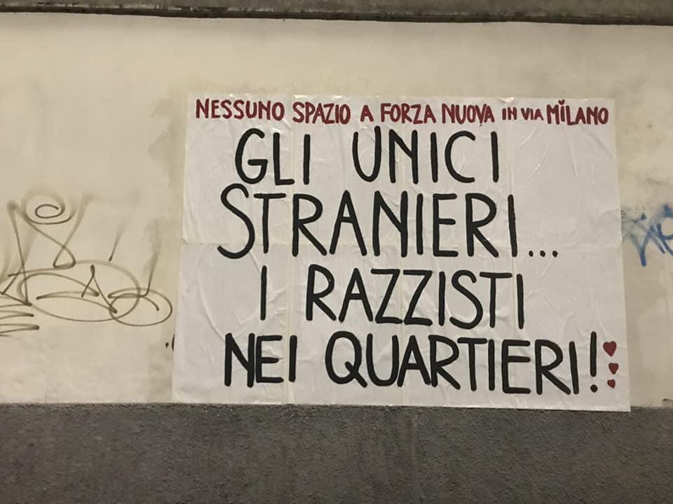 Magazzino 47 prepara il corteo di protesta contro Forza Nuova
