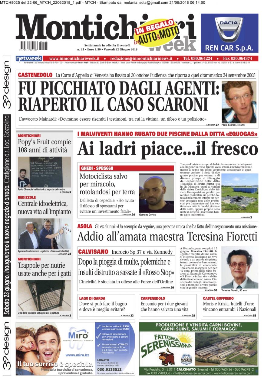 Montichiari week è in edicola