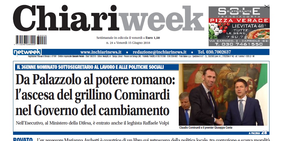 ChiariWeek in edicola il numero del 15 giugno