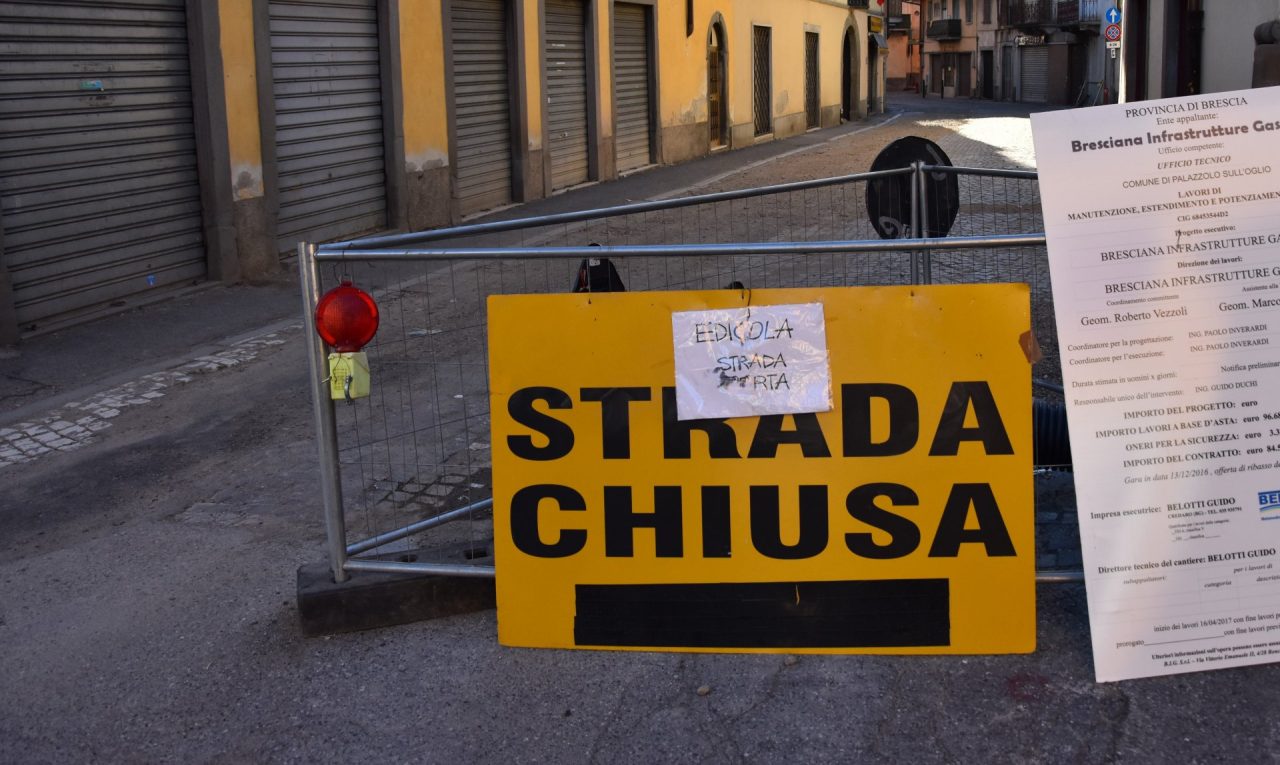 Viabilità modificata in via Matteotti a Palazzolo