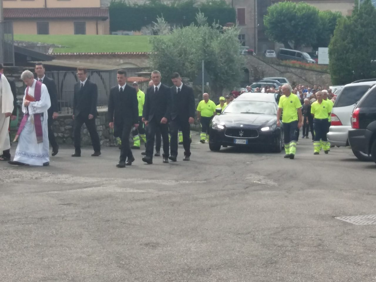 Domenico Ambrosini, il funerale a Corte Franca