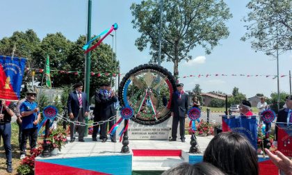 Monumento carristi inaugurato oggi a Santa Giustina, Montichiari