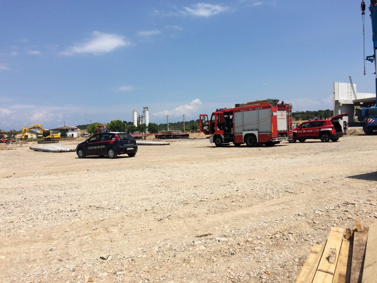 Morto l’uomo schiacciato da una lastra a Lonato