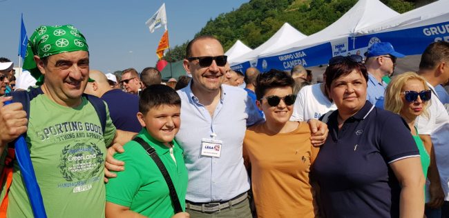 Da Fontana a Salvini tutti i politici leghisti a Pontida