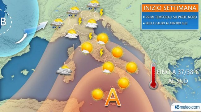 Meteo Brescia, tornano i temporali