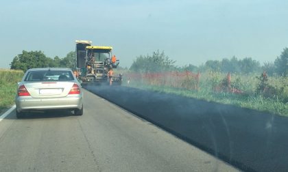 Traffico fra Azzano e Travagliato per asfaltature