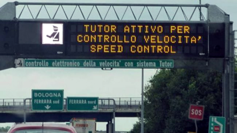 Il tutor in autostrada è tornato a funzionare e ora è più intelligente