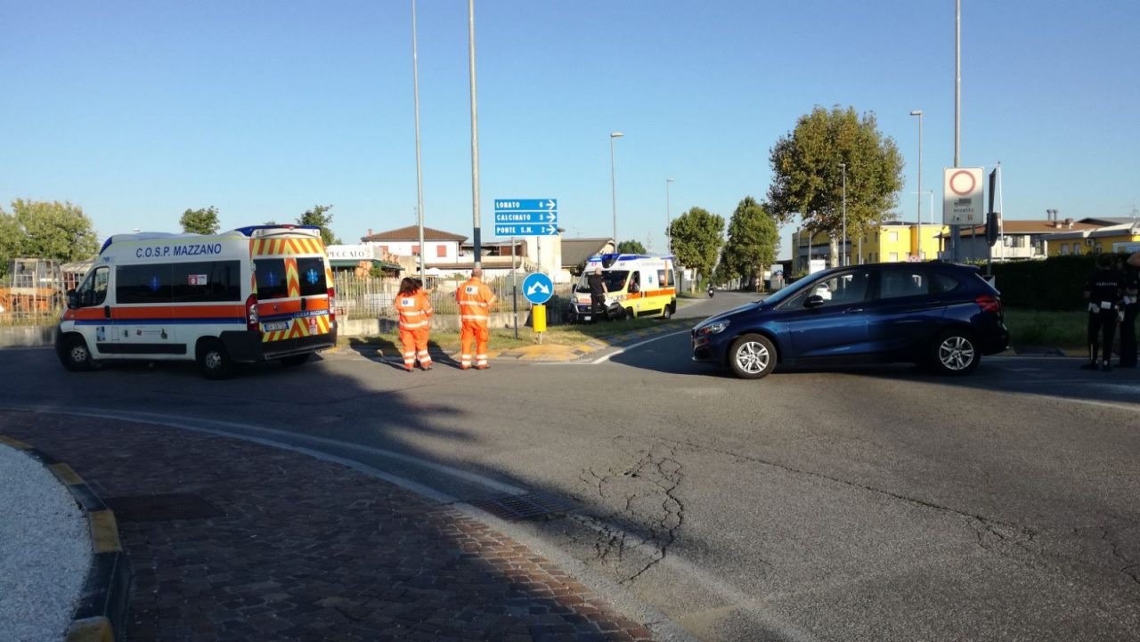 Investito un ciclista a Calcinato