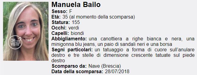 La 35enne Manuela Bailo è scomparsa da 11 giorni: sempre più giallo