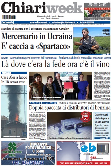 ChiariWeek in edicola il numero del 3 agosto