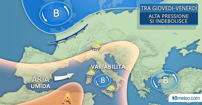 Meteo Brescia, qualche pioggia e poi caldo nel weekend