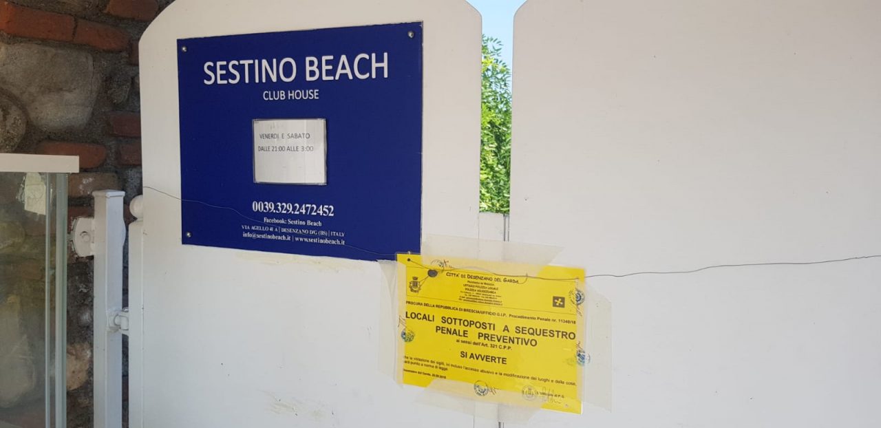 Apposti i sigilli al Sestino Beach