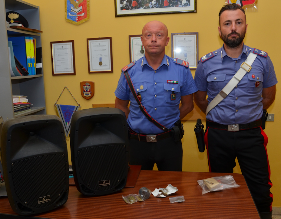Controlli dei Carabinieri per la repressione del consumo di stupefacenti