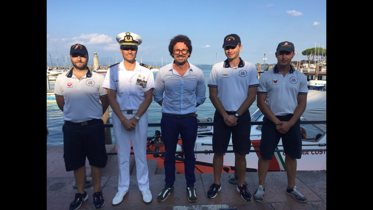 Il Ministro Toninelli sul lago di Garda