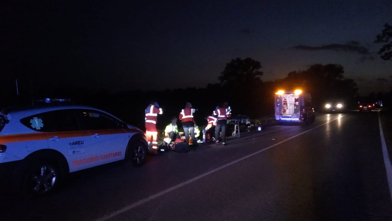 Scontro fra un’auto e una moto a Palazzolo