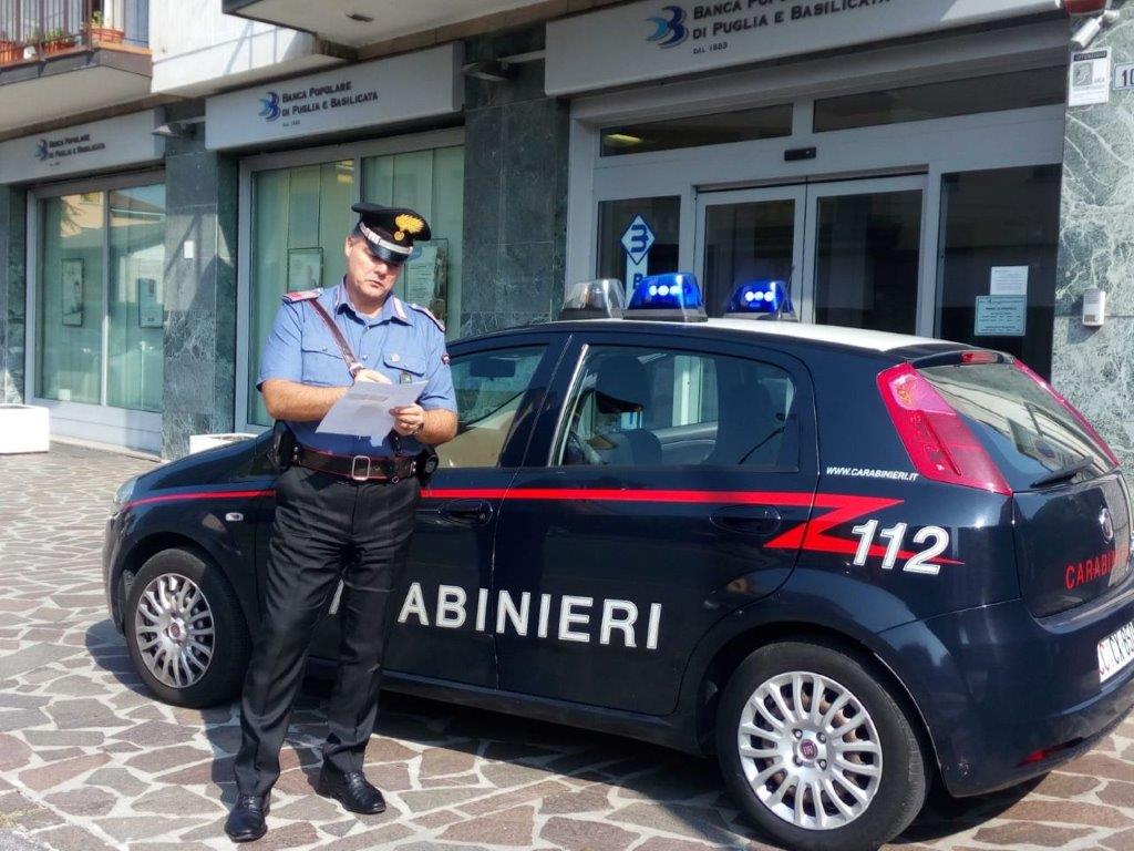 Rapina in banca: arrestato quarantanovenne italiano