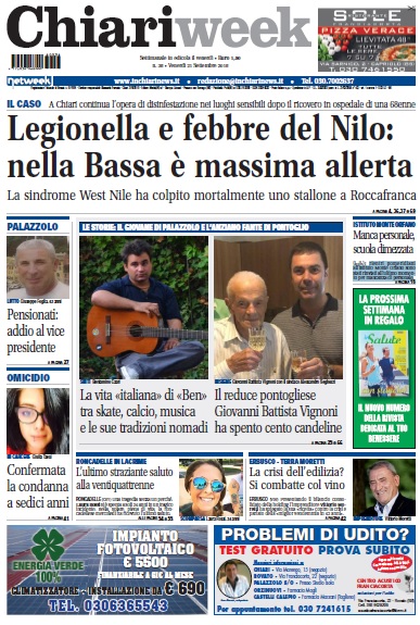 ChiariWeek in edicola il numero del 21 settembre