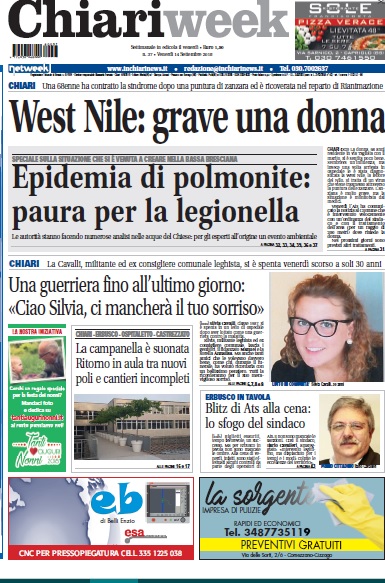 ChiariWeek, in edicola il numero del 14 settembre