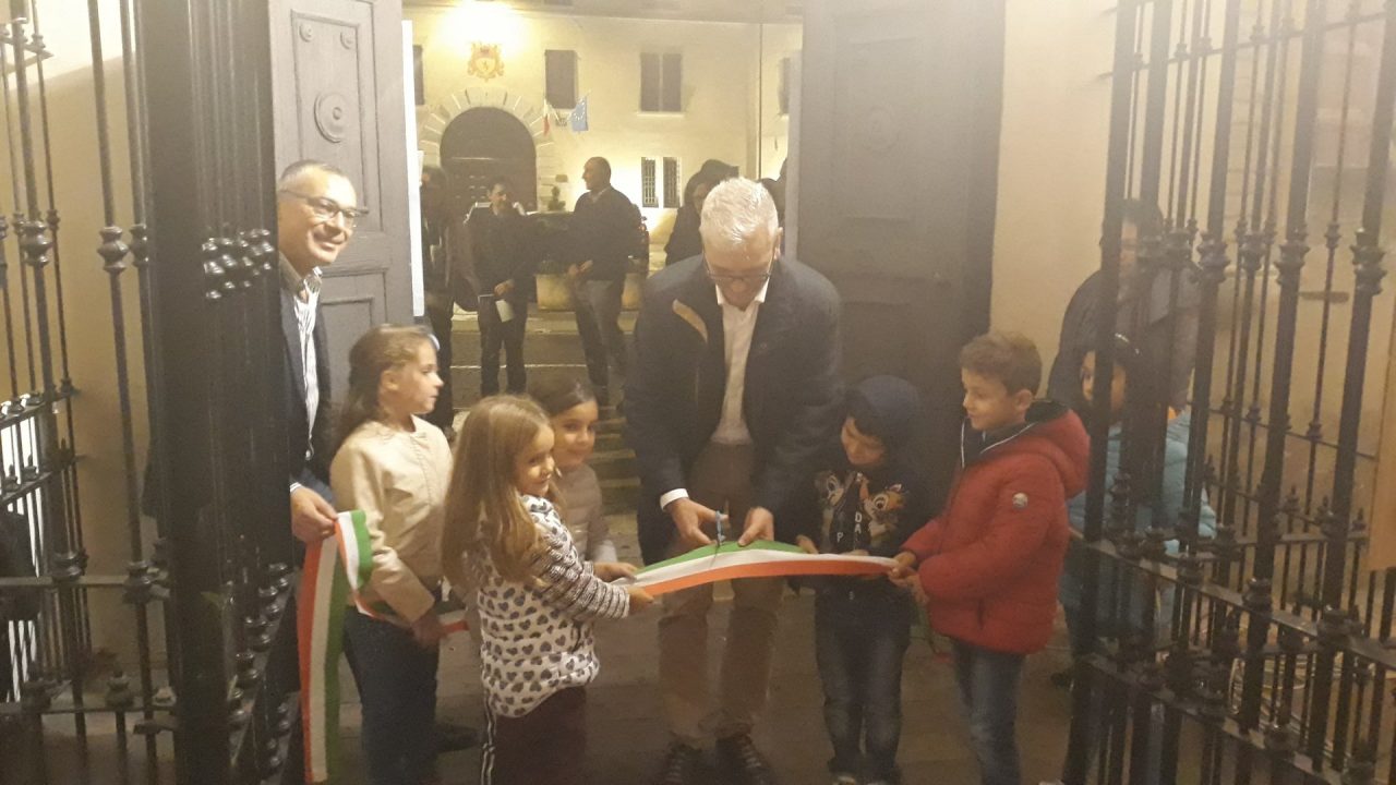 Taglio del nastro alla mostra a Calvisano in memoria della Grande Guerra