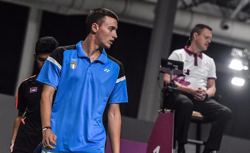 Oro nel badminton per il clarense Giovanni Toti