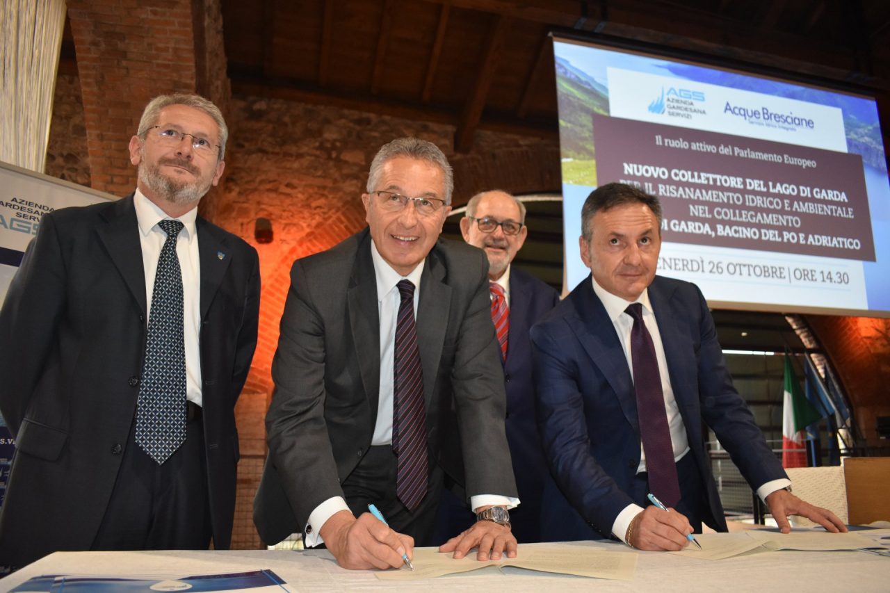 Collettore del Garda: la firma in Dogana Veneta