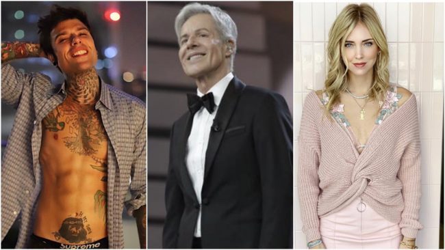 Chiara Ferragni e Fedez al Festival di Sanremo